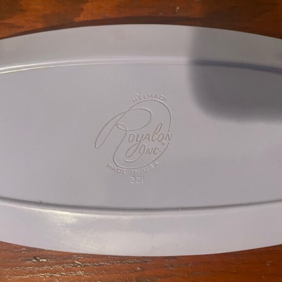 Vintage Royalon Melmac Lavender / Purple Retro Butter Dish w/Lid USA 321/320 - Picture 6 of 6